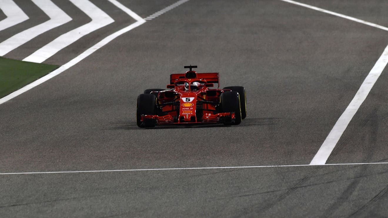 Sebastian Vettel (GER) Ferrari SF-71H at Formula One World Championship, Rd2, Bahrain Grand Prix, Qualifying, Bahrain International Circuit, Sakhir, Bahrain, Saturday 7 April 2018. © Jerry Andre/Sutton Images