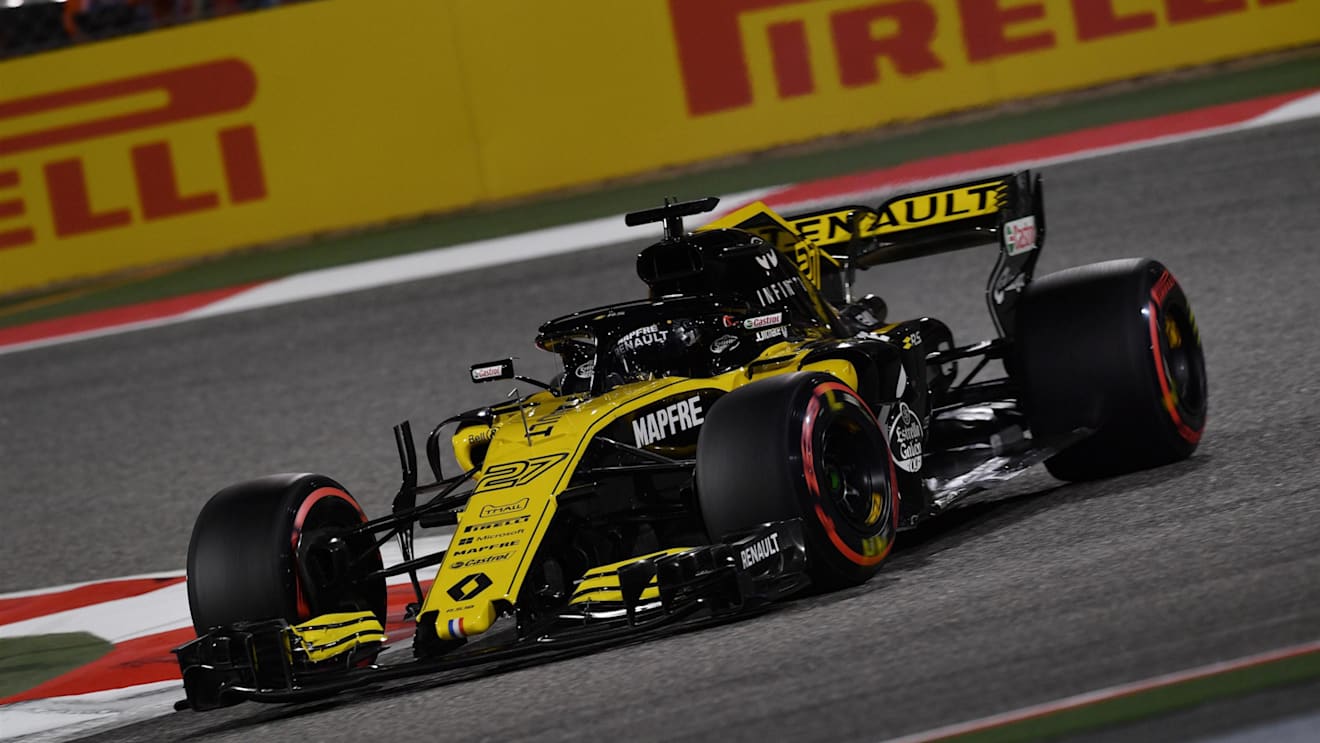 Nico Hulkenberg (GER) Renault Sport F1 Team RS18 at Formula One World Championship, Rd2, Bahrain Grand Prix, Qualifying, Bahrain International Circuit, Sakhir, Bahrain, Saturday 7 April 2018. © Jerry Andre/Sutton Images
