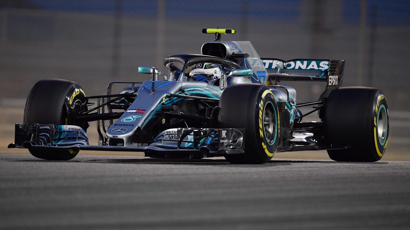 Valtteri Bottas (FIN) Mercedes-AMG F1 W09 EQ Power+ at Formula One World Championship, Rd2, Bahrain Grand Prix, Qualifying, Bahrain International Circuit, Sakhir, Bahrain, Saturday 7 April 2018. © Simon Galloway/Sutton Images