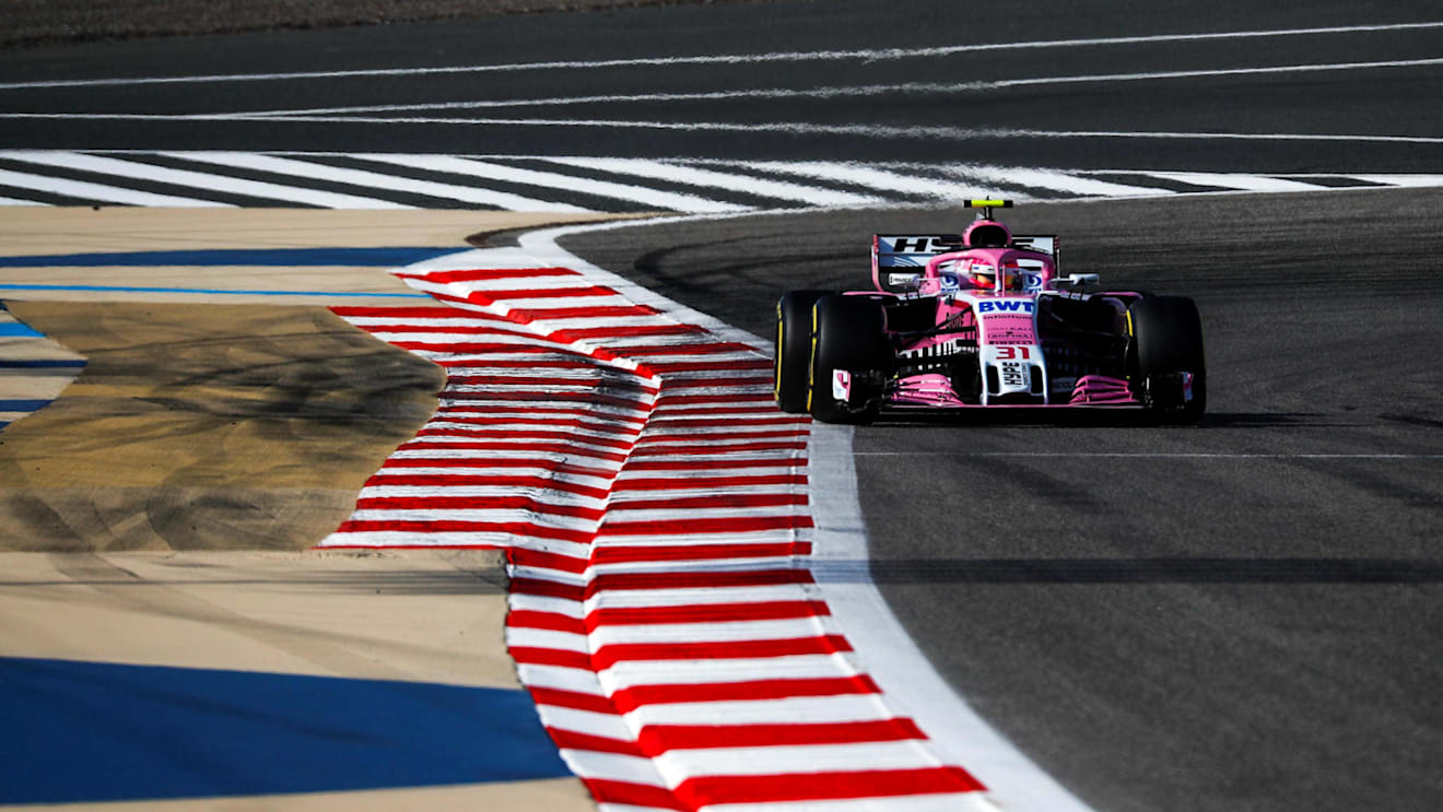 Esteban Ocon (FRA) Force India VJM11 at Formula One World Championship, Rd2, Bahrain Grand Prix, Qualifying, Bahrain International Circuit, Sakhir, Bahrain, Saturday 7 April 2018. © Manuel Goria/Sutton Images