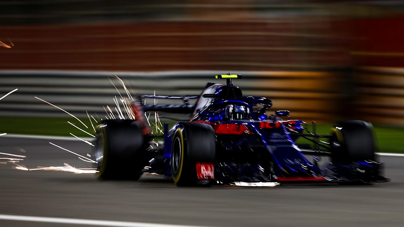 Pierre Gasly (FRA) Scuderia Toro Rosso STR13 at Formula One World Championship, Rd2, Bahrain Grand Prix, Race, Bahrain International Circuit, Sakhir, Bahrain, Sunday 8 April 2018. © Manuel Goria/Sutton Images