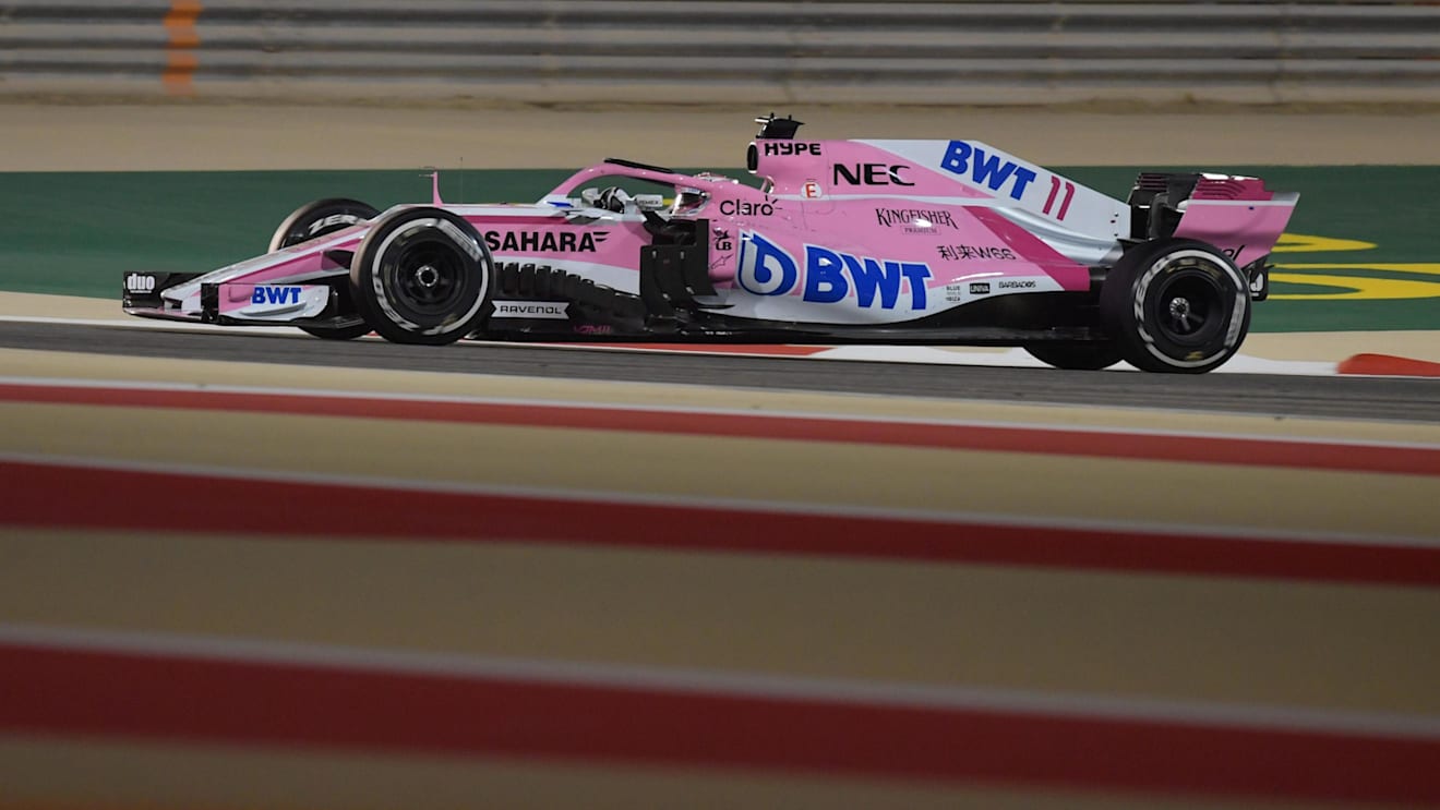 Sergio Perez (MEX) Force India VJM11 at Formula One World Championship, Rd2, Bahrain Grand Prix, Race, Bahrain International Circuit, Sakhir, Bahrain, Sunday 8 April 2018. © Simon Galloway/Sutton Images