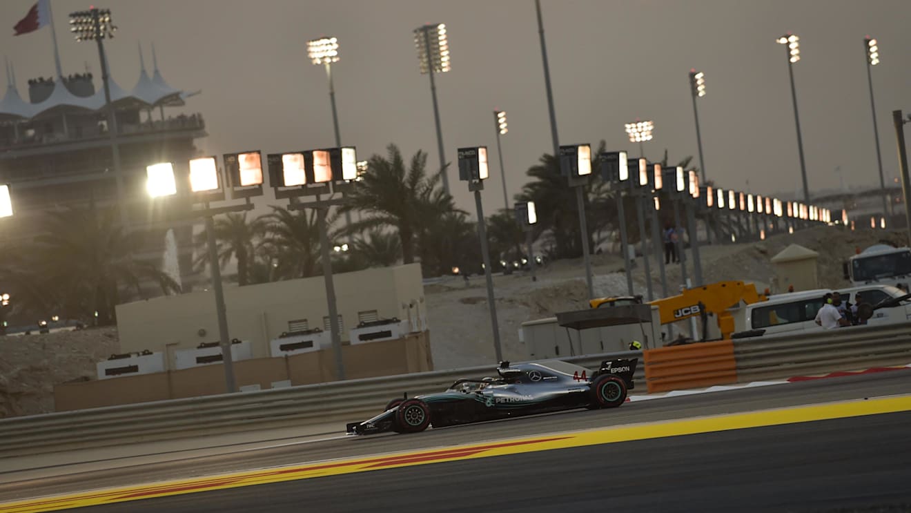 Lewis Hamilton (GBR) Mercedes-AMG F1 W09 EQ Power+ at Formula One World Championship, Rd2, Bahrain Grand Prix, Race, Bahrain International Circuit, Sakhir, Bahrain, Sunday 8 April 2018. © Simon Galloway/Sutton Images