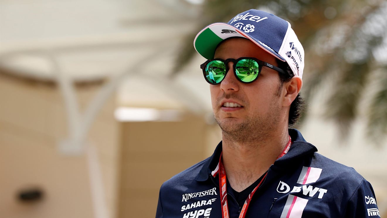Sergio Perez (MEX) Force India at Formula One World Championship, Rd2, Bahrain Grand Prix, Preparations, Bahrain International Circuit, Sakhir, Bahrain, Thursday 5 April 2018. © Manuel Goria/Sutton Images