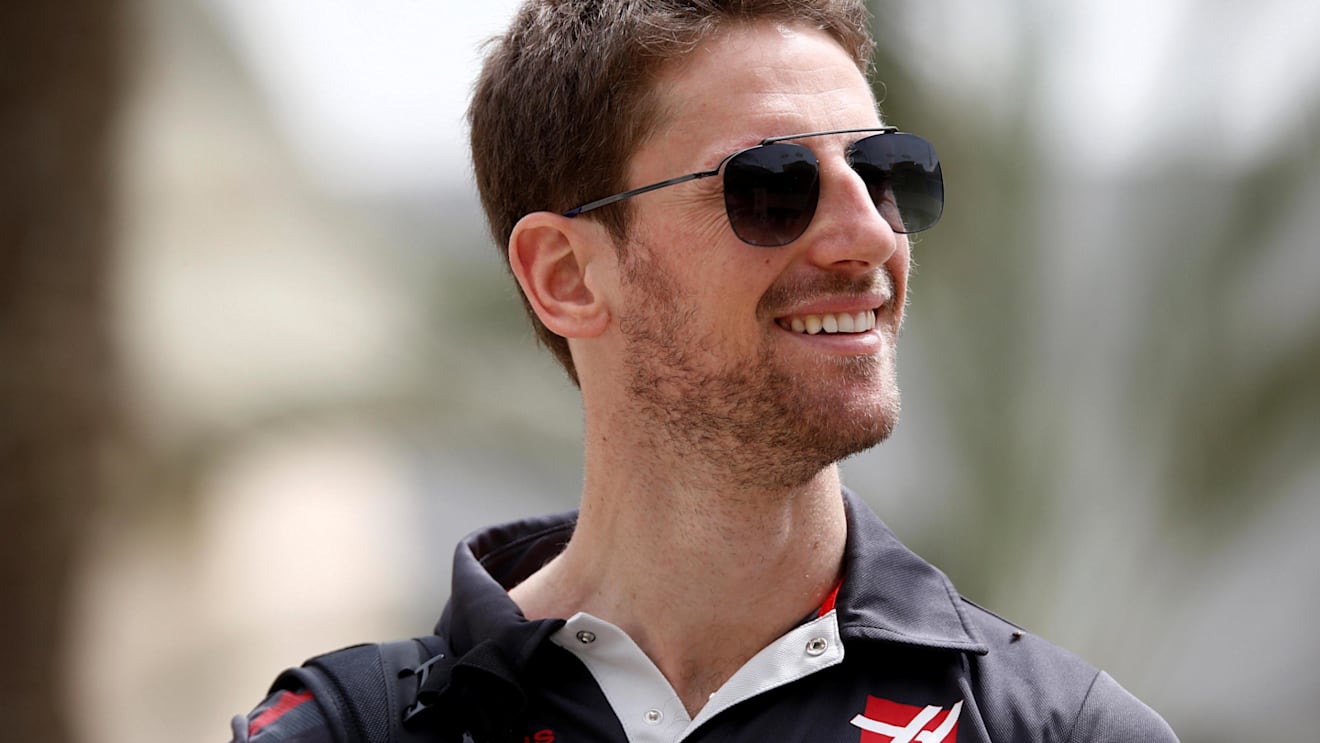 Romain Grosjean (FRA) Haas F1 at Formula One World Championship, Rd2, Bahrain Grand Prix, Preparations, Bahrain International Circuit, Sakhir, Bahrain, Thursday 5 April 2018. © Manuel Goria/Sutton Images