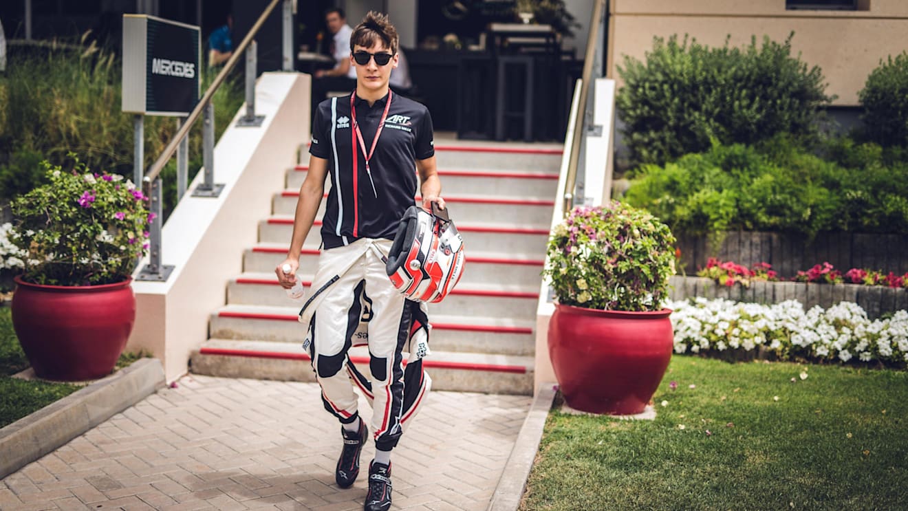 George Russell (GBR) at Formula One World Championship, Rd2, Bahrain Grand Prix, Preparations, Bahrain International Circuit, Sakhir, Bahrain, Thursday 5 April 2018. © Manuel Goria/Sutton Images