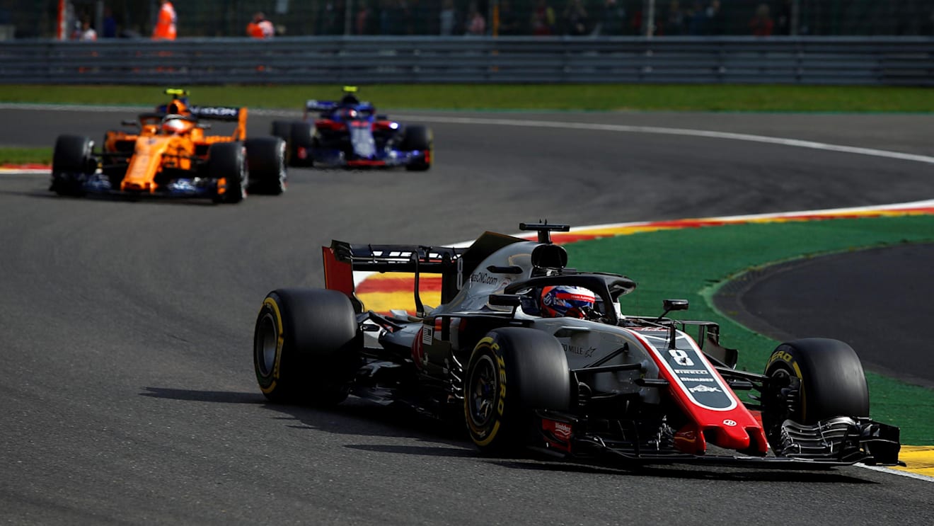 Romain Grosjean, Haas F1 Team VF-18 at Formula One World Championship, Rd13, Belgian Grand Prix, Practice, Spa Francorchamps, Belgium, Friday 24 August 2018. © Manuel Goria/Sutton Images