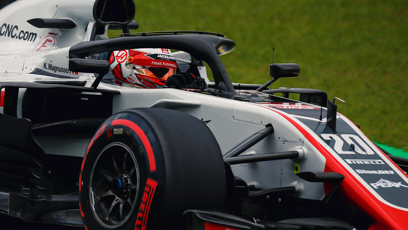 Kevin Magnussen, Haas F1 Team VF-18 at Formula One World Championship, Rd20, Brazilian Grand Prix, Practice, Interlagos, Sao Paulo, Brazil, Friday 9 November 2018.