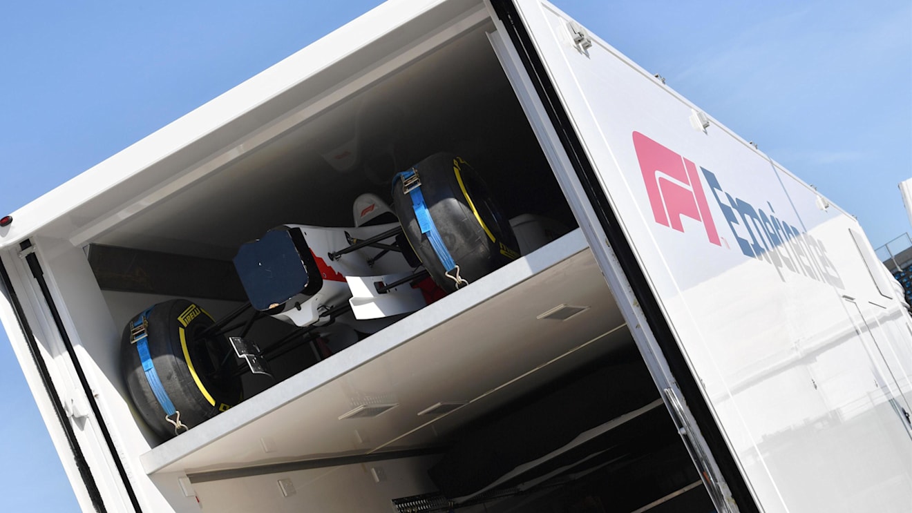 F1 Experiences 2-Seater freight at Formula One World Championship, Rd10, British Grand Prix, Preparations, Silverstone, England, Monday 2 July 2018. © Mark Sutton/Sutton Images
