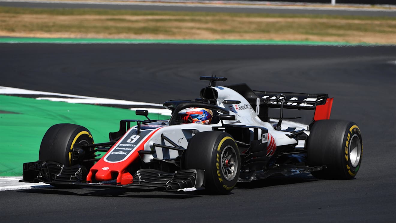 Romain Grosjean (FRA) Haas VF-18 at Formula One World Championship, Rd10, British Grand Prix, Race, Silverstone, England, Sunday 8 July 2018. © Mark Sutton/Sutton Images