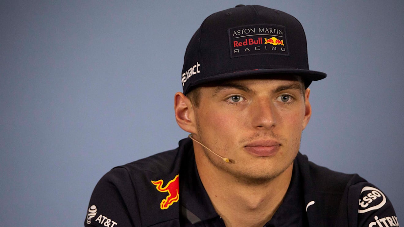 Max Verstappen (NED) Red Bull Racing in the Press Conference at Formula One World Championship, Rd10, British Grand Prix, Preparations, Silverstone, England, Thursday 5 July 2018. © Manuel Goria/Sutton Images