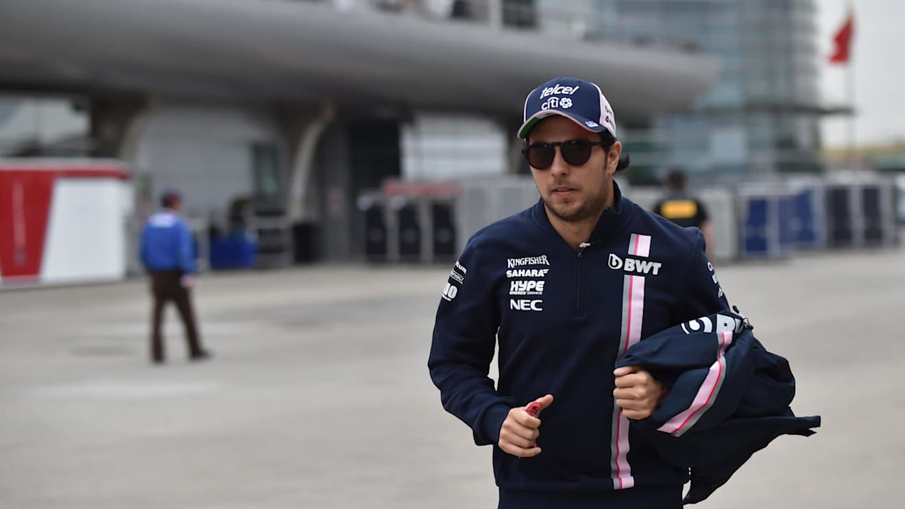 Sergio Perez (MEX) Force India at Formula One World Championship, Rd3, Chinese Grand Prix, Practice, Shanghai, China, Friday 13 April 2018. © Simon Galloway/Sutton Images