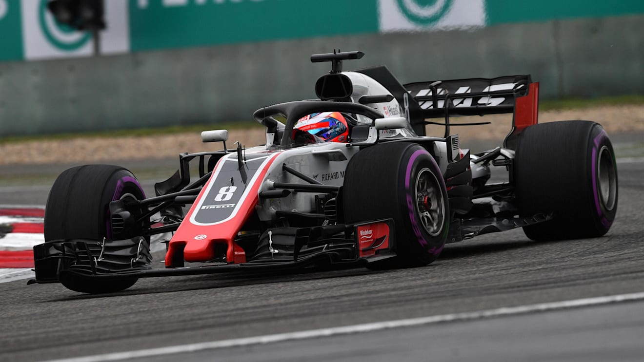 Romain Grosjean (FRA) Haas VF-18 at Formula One World Championship, Rd3, Chinese Grand Prix, Practice, Shanghai, China, Friday 13 April 2018. © Jerry Andre/Sutton Images