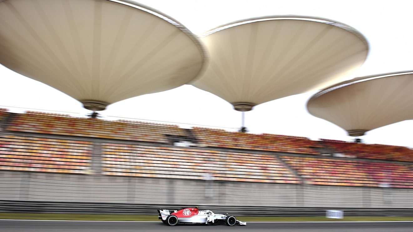 Charles Leclerc (MON) Alfa Romeo Sauber C37 at Formula One World Championship, Rd3, Chinese Grand Prix, Practice, Shanghai, China, Friday 13 April 2018. © Jerry Andre/Sutton Images