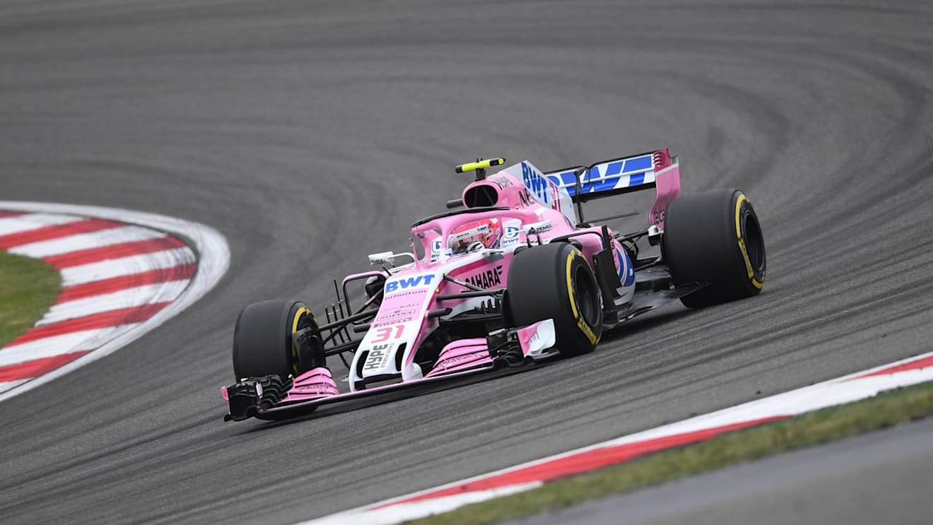 Esteban Ocon (FRA) Force India VJM11 at Formula One World Championship, Rd3, Chinese Grand Prix, Practice, Shanghai, China, Friday 13 April 2018. © Simon Galloway/Sutton Images