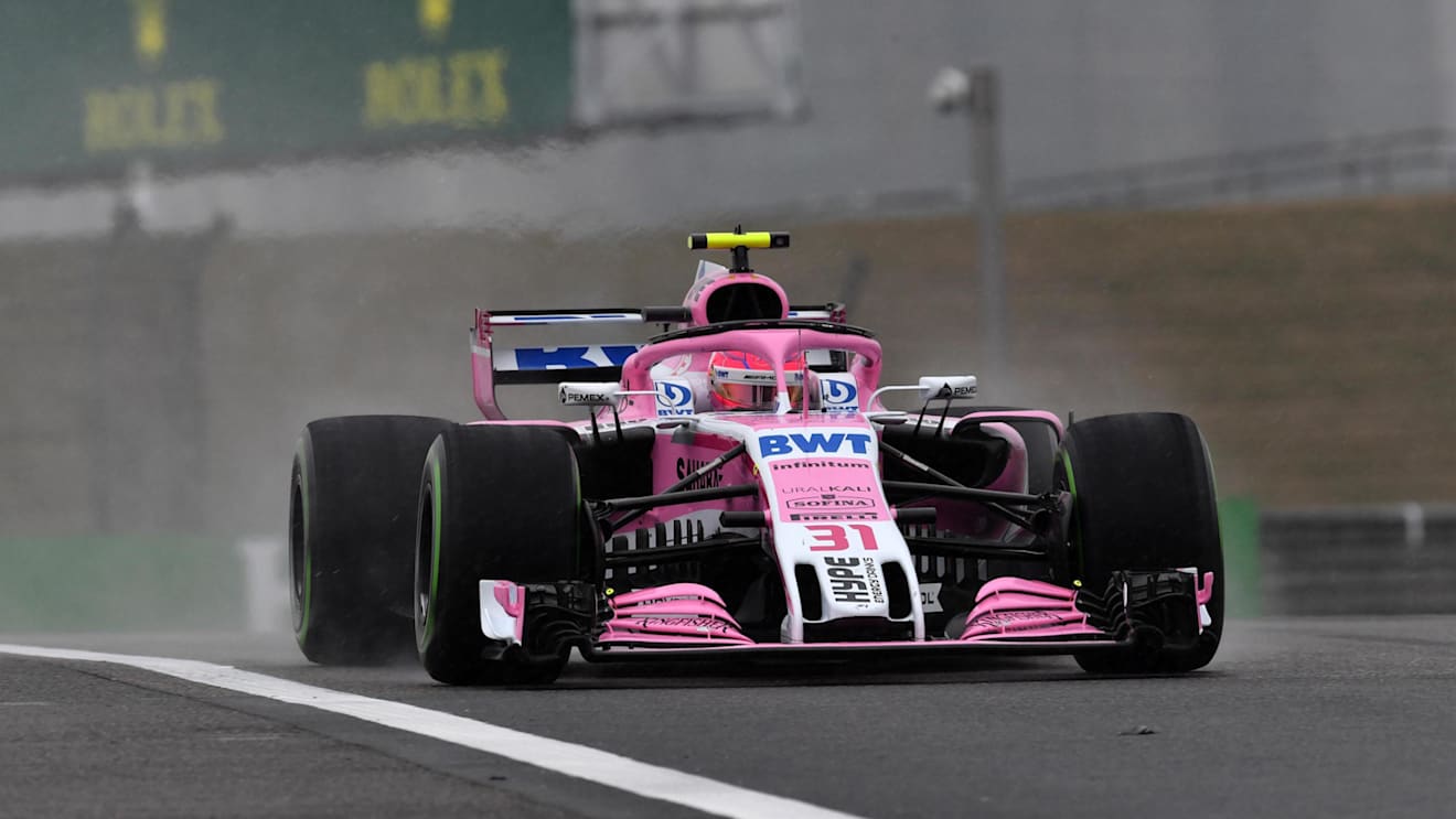 Esteban Ocon (FRA) Force India VJM11 at Formula One World Championship, Rd3, Chinese Grand Prix, Practice, Shanghai, China, Friday 13 April 2018. © Jerry Andre/Sutton Images