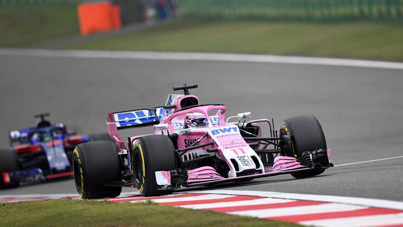 Sergio Perez (MEX) Force India VJM11 at Formula One World Championship, Rd3, Chinese Grand Prix, Qualifying, Shanghai, China, Saturday 14 April 2018. © Simon Galloway/Sutton Images