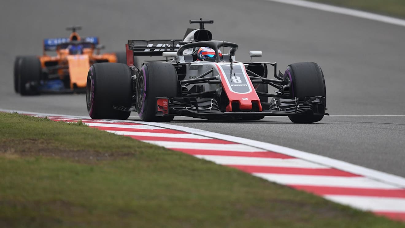 Romain Grosjean (FRA) Haas VF-18 at Formula One World Championship, Rd3, Chinese Grand Prix, Qualifying, Shanghai, China, Saturday 14 April 2018. © Mark Sutton/Sutton Images