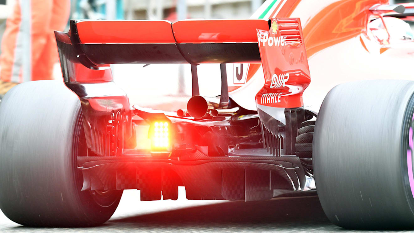 Ferrari SF-71H rear at Formula One World Championship, Rd3, Chinese Grand Prix, Qualifying, Shanghai, China, Saturday 14 April 2018. © Mark Sutton/Sutton Images