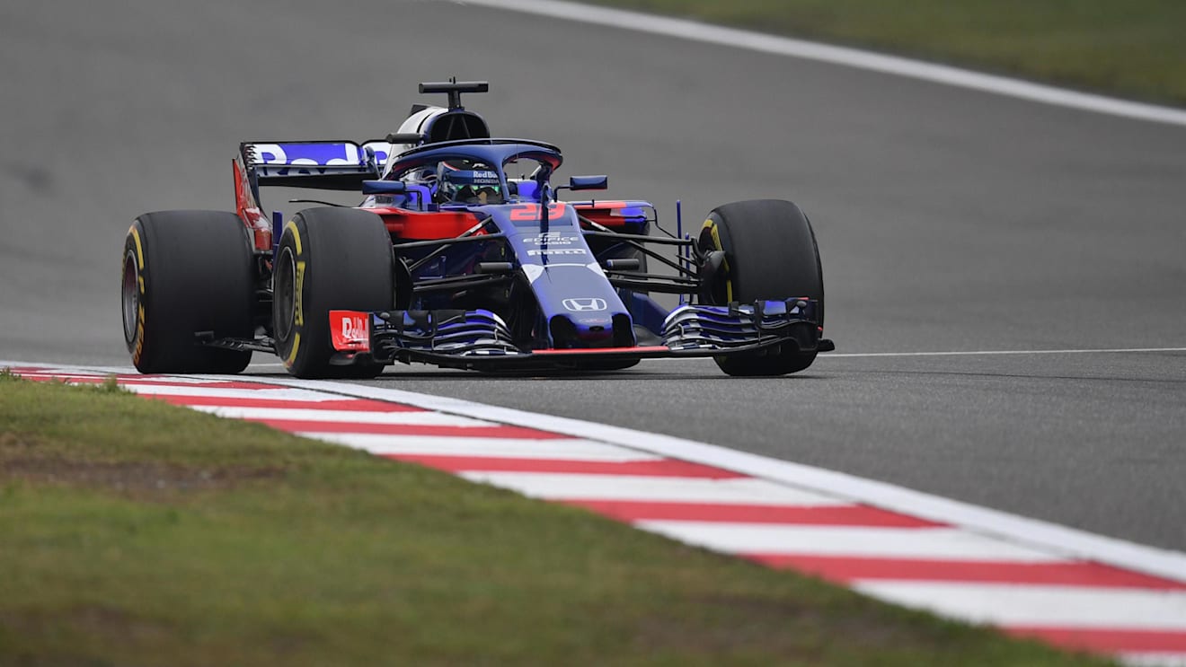Brendon Hartley (NZL) Scuderia Toro Rosso STR13 at Formula One World Championship, Rd3, Chinese Grand Prix, Qualifying, Shanghai, China, Saturday 14 April 2018. © Mark Sutton/Sutton Images