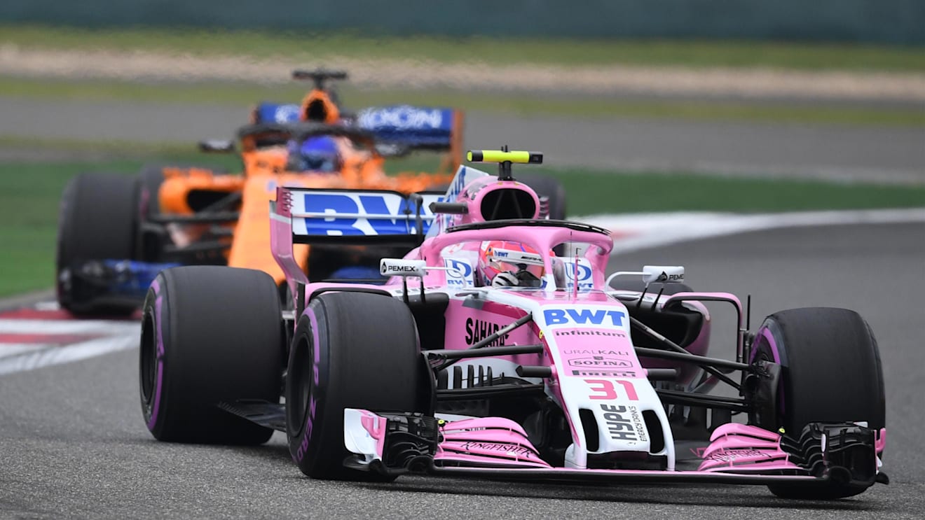 Esteban Ocon (FRA) Force India VJM11 at Formula One World Championship, Rd3, Chinese Grand Prix, Qualifying, Shanghai, China, Saturday 14 April 2018. © Simon Galloway/Sutton Images