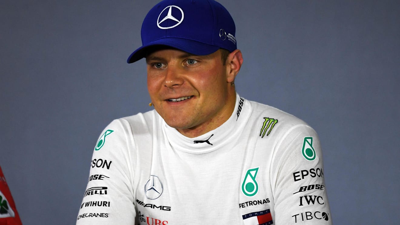 Valtteri Bottas (FIN) Mercedes-AMG F1 in the Press Conference at Formula One World Championship, Rd3, Chinese Grand Prix, Qualifying, Shanghai, China, Saturday 14 April 2018. © Simon Galloway/Sutton Images