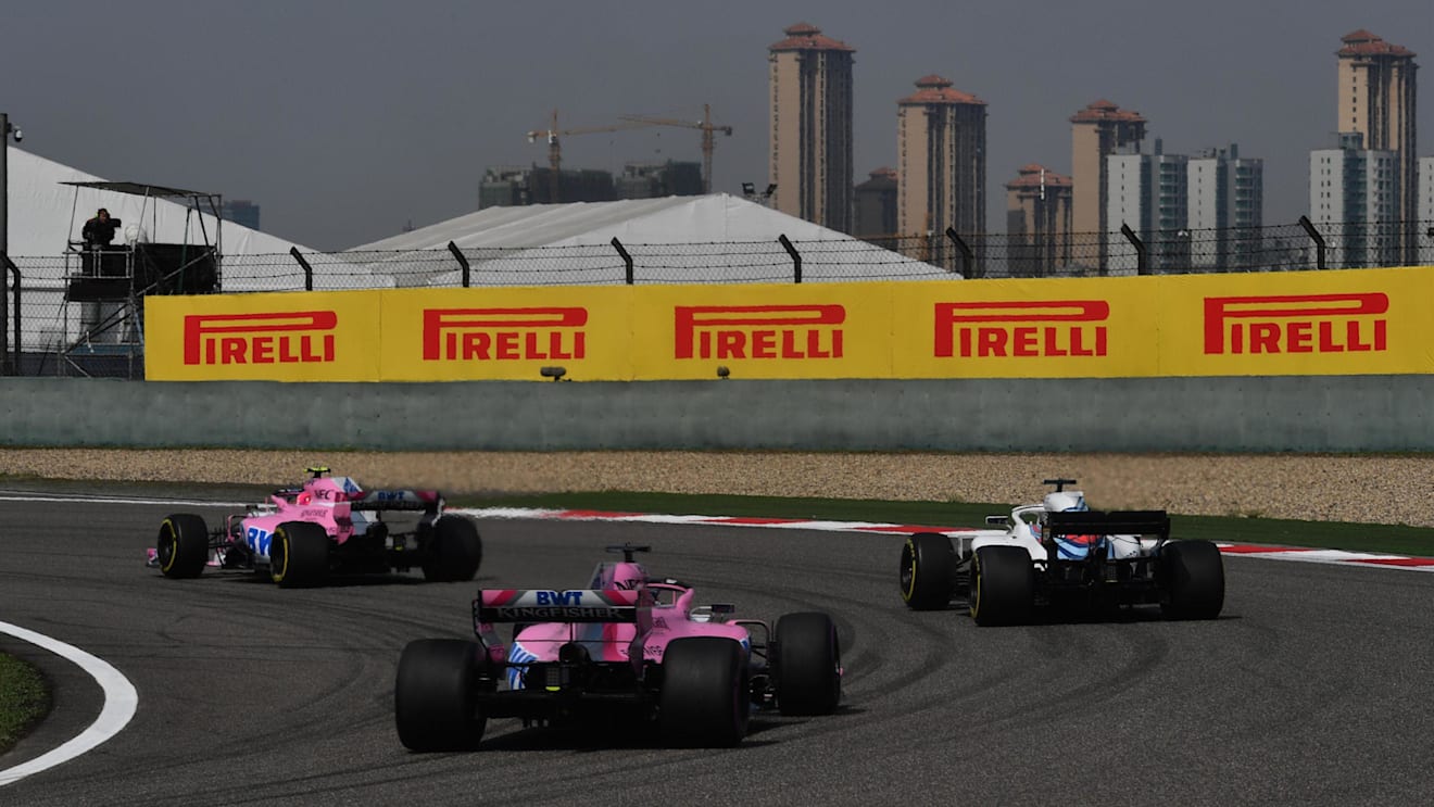 Sergio Perez (MEX) Force India VJM11 at Formula One World Championship, Rd3, Chinese Grand Prix, Race, Shanghai, China, Sunday 15 April 2018. © Mark Sutton/Sutton Images