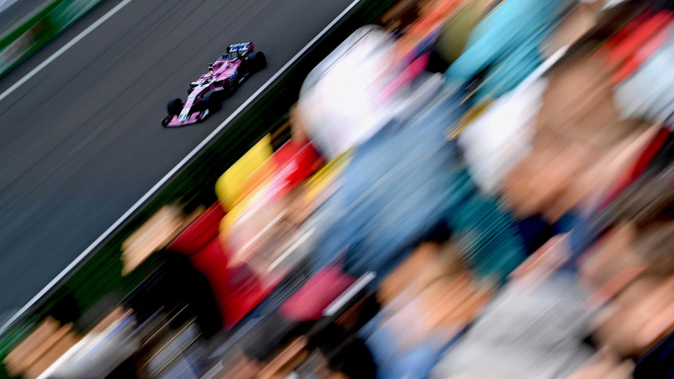 Sergio Perez (MEX) Force India VJM11 at Formula One World Championship, Rd3, Chinese Grand Prix, Race, Shanghai, China, Sunday 15 April 2018. © Jerry Andre/Sutton Images