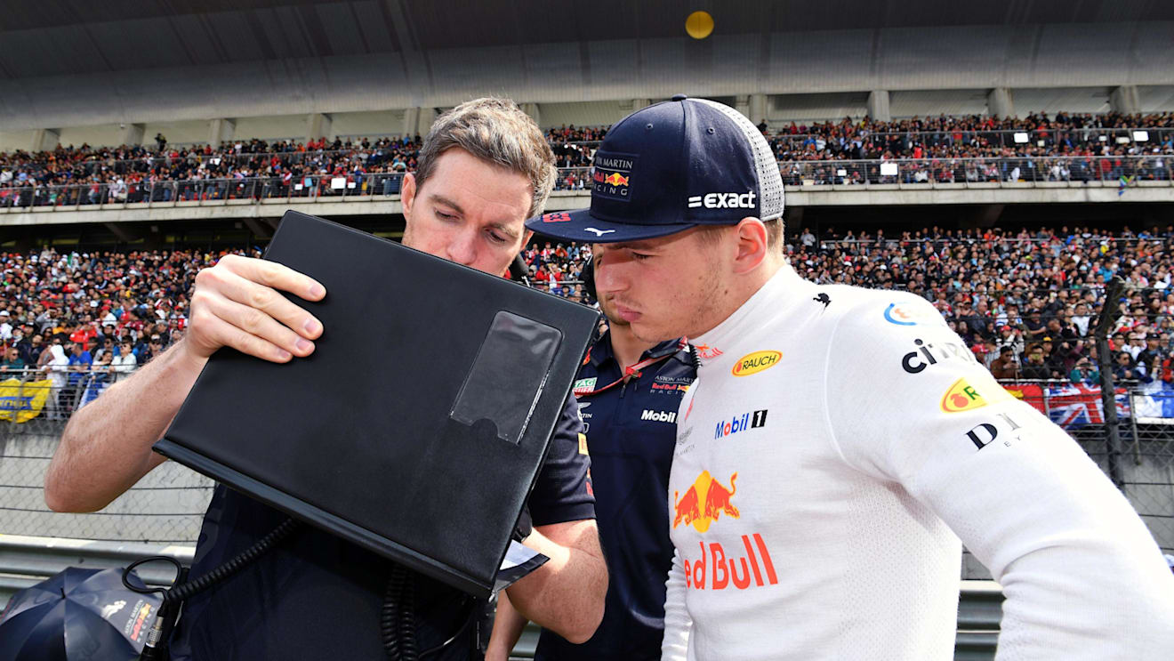 Max Verstappen (NED) Red Bull Racing on the grid at Formula One World Championship, Rd3, Chinese Grand Prix, Race, Shanghai, China, Sunday 15 April 2018. © Mark Sutton/Sutton Images