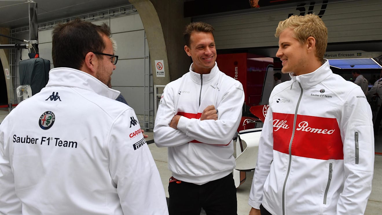 Marcus Ericsson (SWE) Alfa Romeo Sauber F1 Team at Formula One World Championship, Rd3, Chinese Grand Prix, Preparations, Shanghai, China, Thursday 12 April 2018. © Mark Sutton/Sutton Images