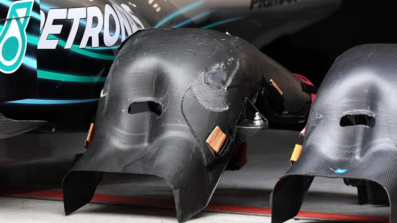 Mercedes-AMG F1 W09 EQ Power+ seats at Formula One World Championship, Rd3, Chinese Grand Prix, Preparations, Shanghai, China, Thursday 12 April 2018. © Mark Sutton/Sutton Images