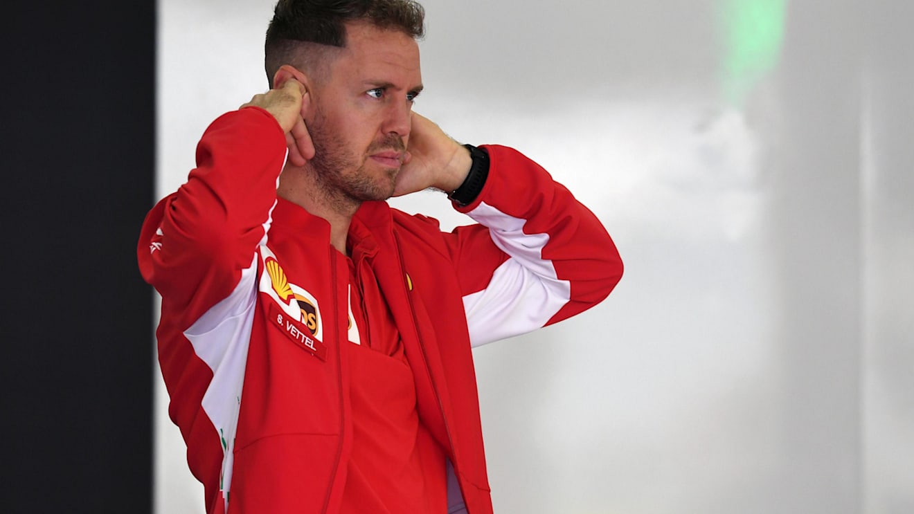 Sebastian Vettel (GER) Ferrari at Formula One World Championship, Rd3, Chinese Grand Prix, Preparations, Shanghai, China, Thursday 12 April 2018. © Mark Sutton/Sutton Images