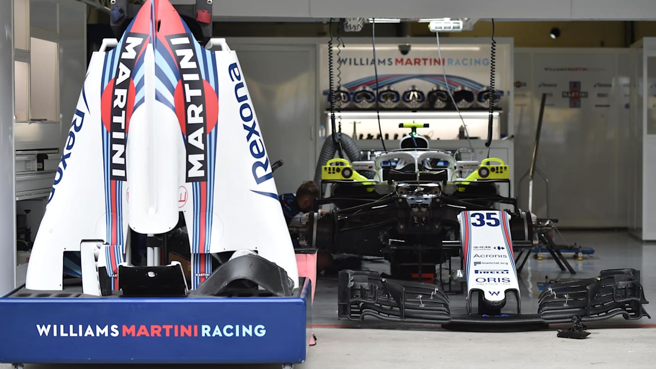 Williams FW41 bodywork at Formula One World Championship, Rd3, Chinese Grand Prix, Preparations, Shanghai, China, Thursday 12 April 2018. © Simon Galloway/Sutton Images