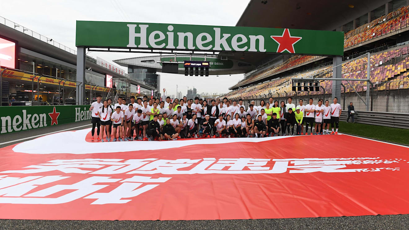 Nike Run the Track at Formula One World Championship, Rd3, Chinese Grand Prix, Preparations, Shanghai, China, Thursday 12 April 2018. © Mark Sutton/Sutton Images