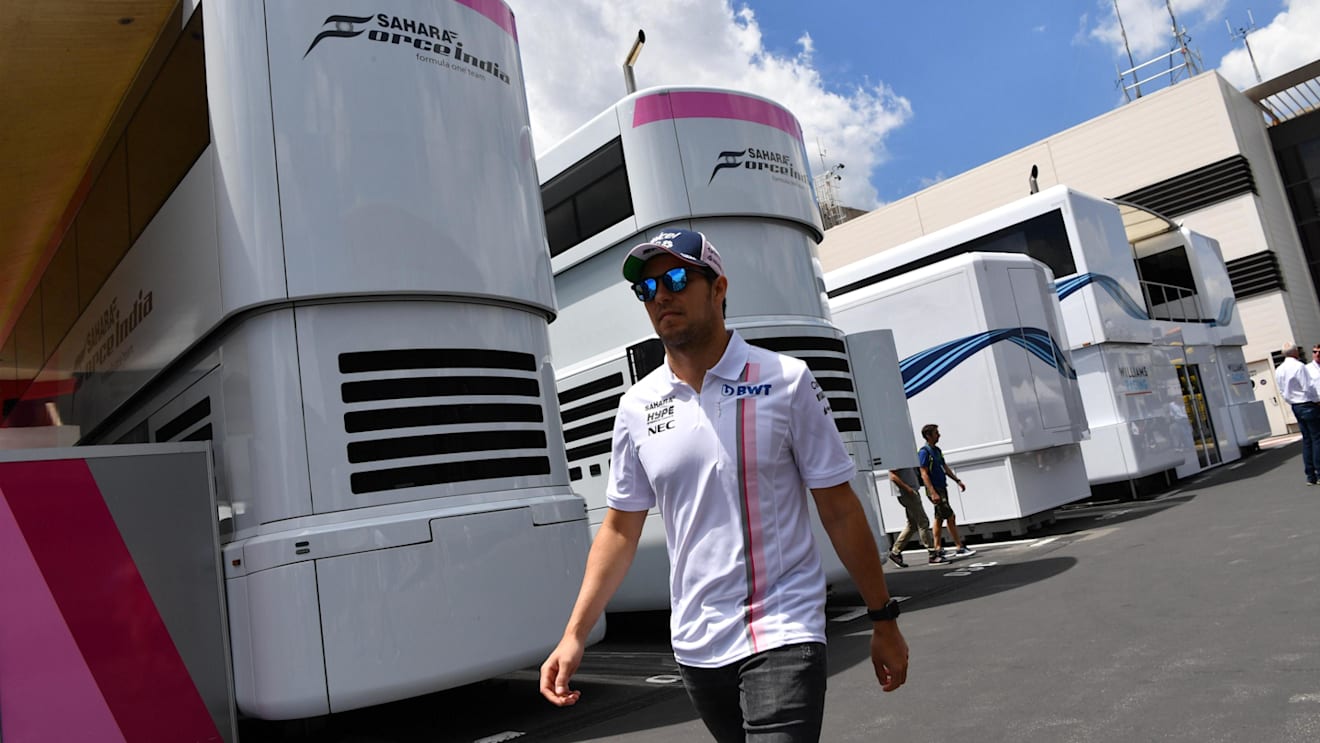 Sergio Perez (MEX) Force India at Formula One World Championship, Rd8, French Grand Prix, Race, Paul Ricard, France, Sunday 24 June 2018. © Jerry Andre/Sutton Images