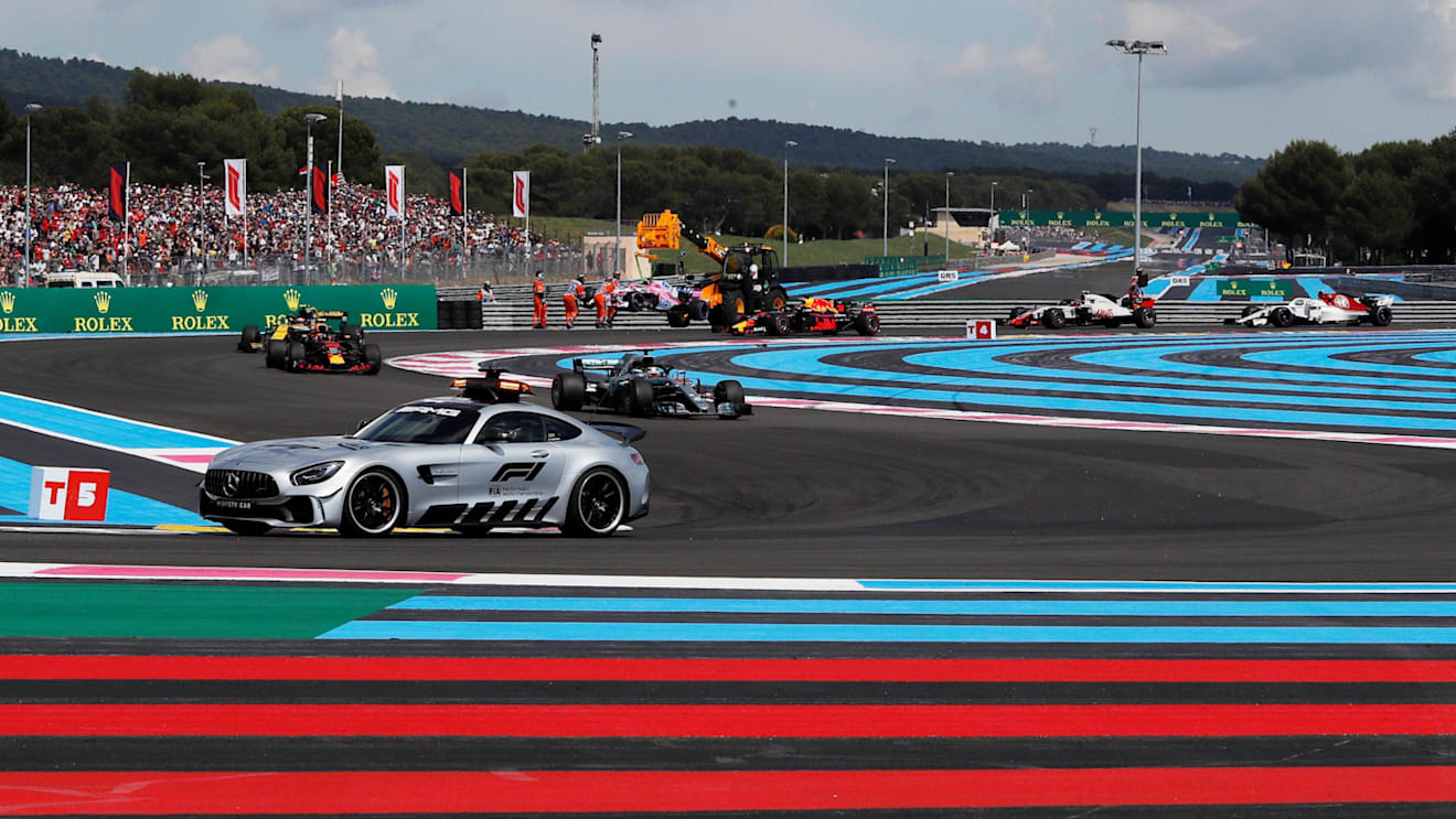 Safety car leads the field at Formula One World Championship, Rd8, French Grand Prix, Race, Paul Ricard, France, Sunday 24 June 2018. © Manuel Goria/Sutton Images