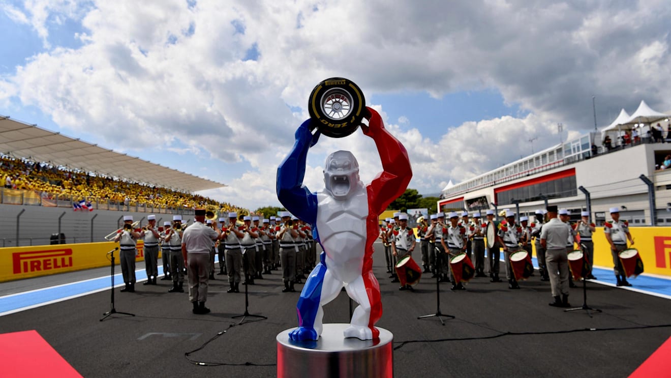 Trophy on the grid at Formula One World Championship, Rd8, French Grand Prix, Race, Paul Ricard, France, Sunday 24 June 2018. © Jerry Andre/Sutton Images