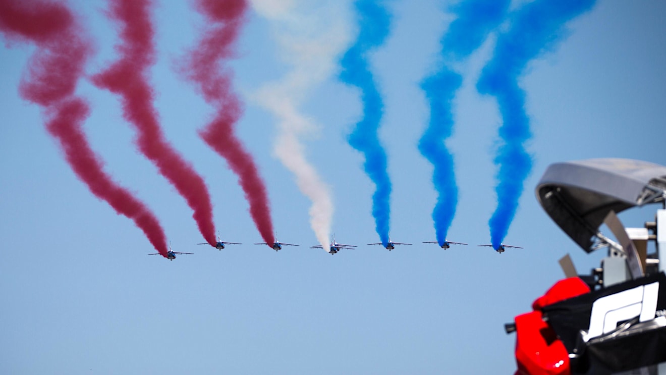 Patrouille de France flypast at Formula One World Championship, Rd8, French Grand Prix, Preparations, Paul Ricard, France, Thursday 21 June 2018. © Manuel Goria/Sutton Images