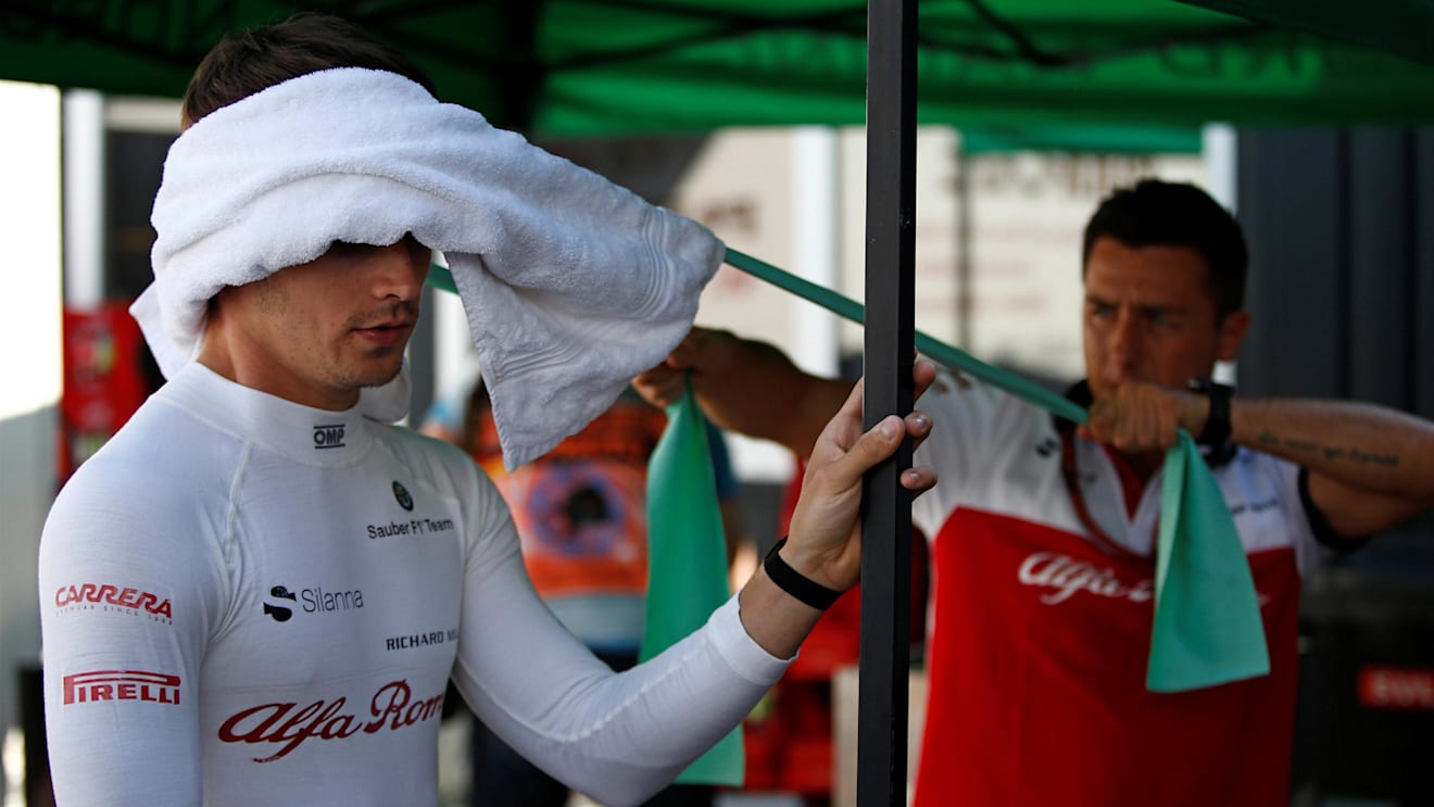 Charles Leclerc (MON) Alfa Romeo Sauber F1 Team warms up at Formula One World Championship, Rd11, German Grand Prix, Practice, Hockenheim, Germany, Friday 20 July 2018. © Manuel Goria/Sutton Images