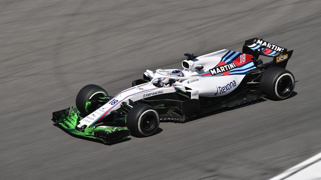 Lance Stroll (CDN) Williams FW41 with aero paint on front wing at Formula One World Championship, Rd11, German Grand Prix, Practice, Hockenheim, Germany, Friday 20 July 2018. © Jerry Andre/Sutton Images