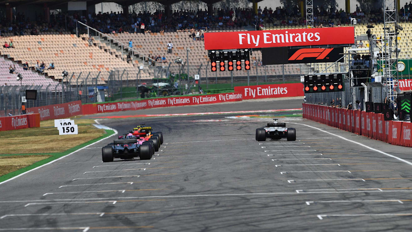 Practice starts at Formula One World Championship, Rd11, German Grand Prix, Practice, Hockenheim, Germany, Friday 20 July 2018. © Jerry Andre/Sutton Images