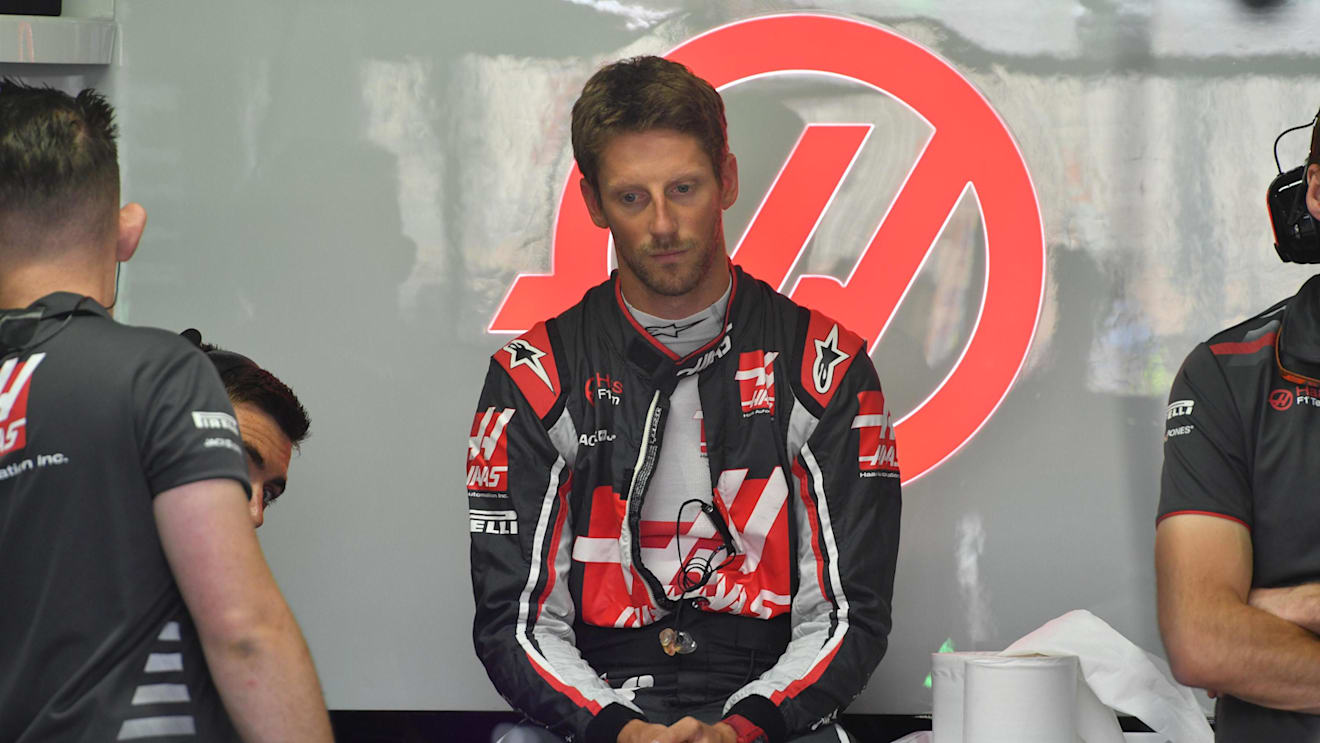 Romain Grosjean (FRA) Haas F1 at Formula One World Championship, Rd11, German Grand Prix, Practice, Hockenheim, Germany, Friday 20 July 2018. © Jerry Andre/Sutton Images
