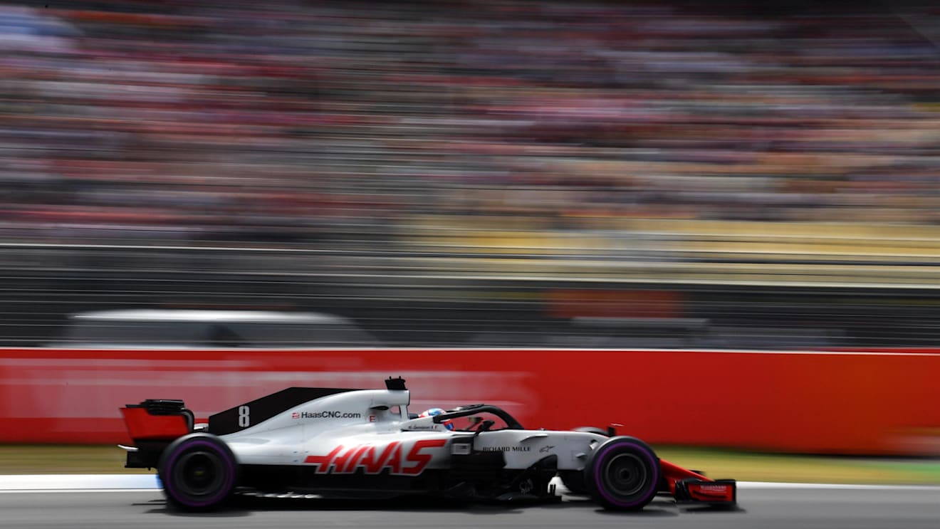 Romain Grosjean (FRA) Haas VF-18 at Formula One World Championship, Rd11, German Grand Prix, Qualifying, Hockenheim, Germany, Saturday 21 July 2018. © Mark Sutton/Sutton Images
