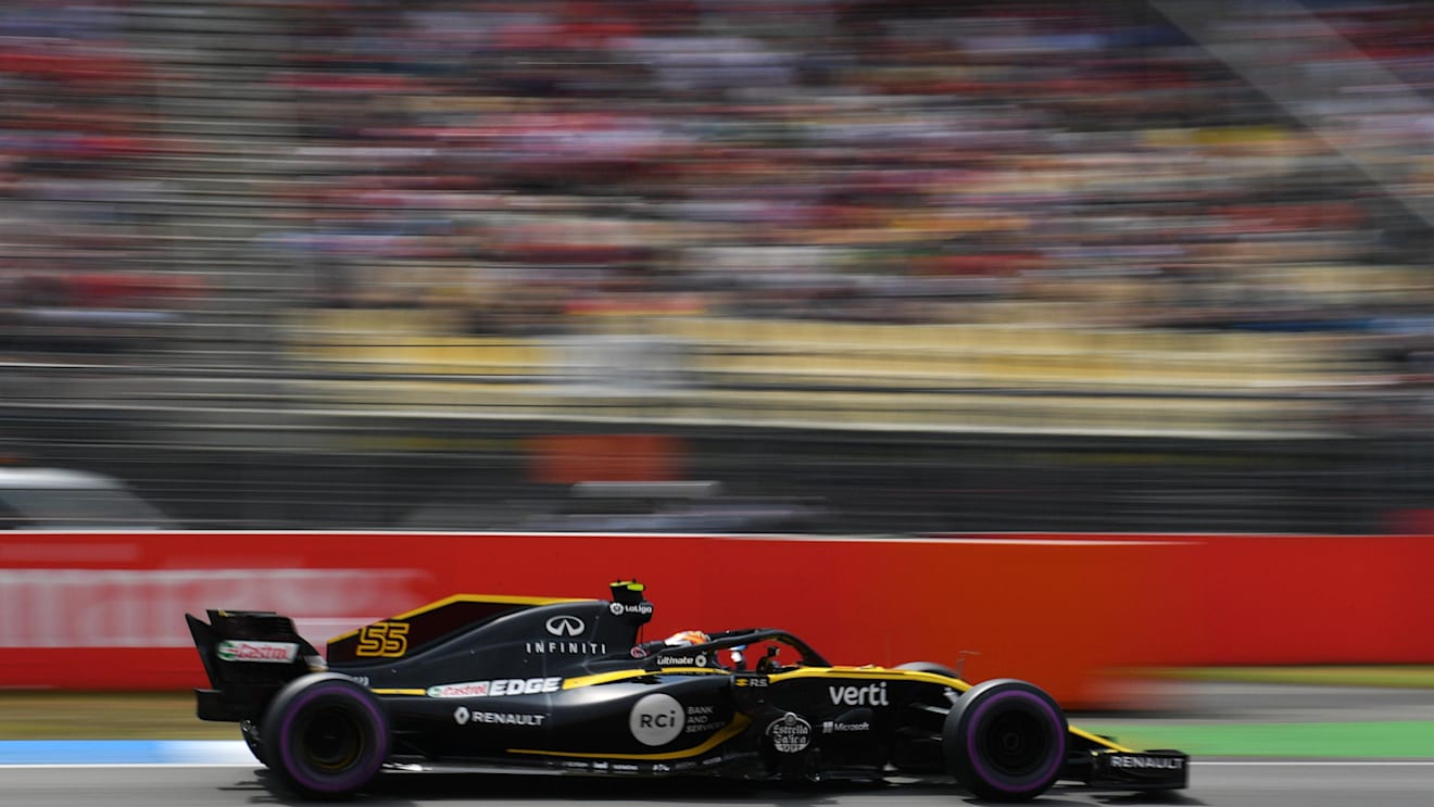 Carlos Sainz (ESP) Renault Sport F1 Team RS18 at Formula One World Championship, Rd11, German Grand Prix, Qualifying, Hockenheim, Germany, Saturday 21 July 2018. © Mark Sutton/Sutton Images