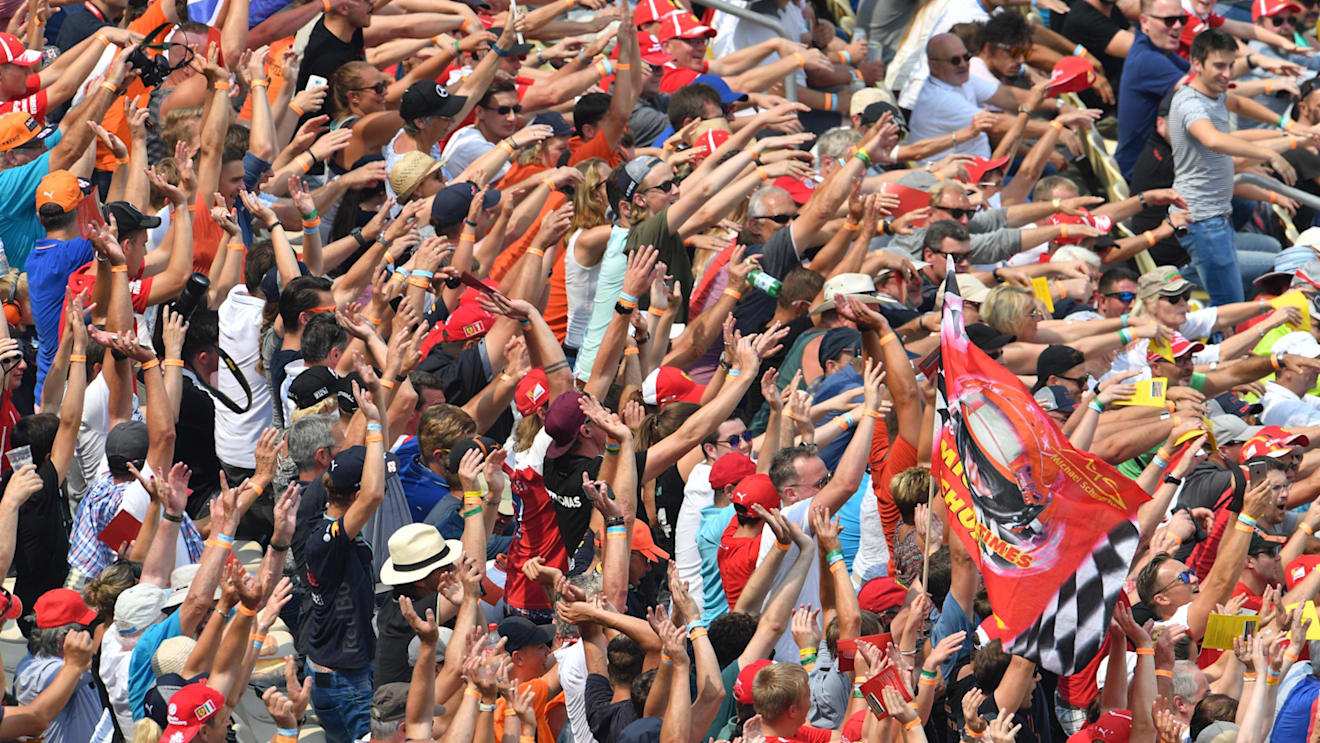 Fans at Formula One World Championship, Rd11, German Grand Prix, Race, Hockenheim, Germany, Sunday 22 July 2018. © Jerry Andre/Sutton Images