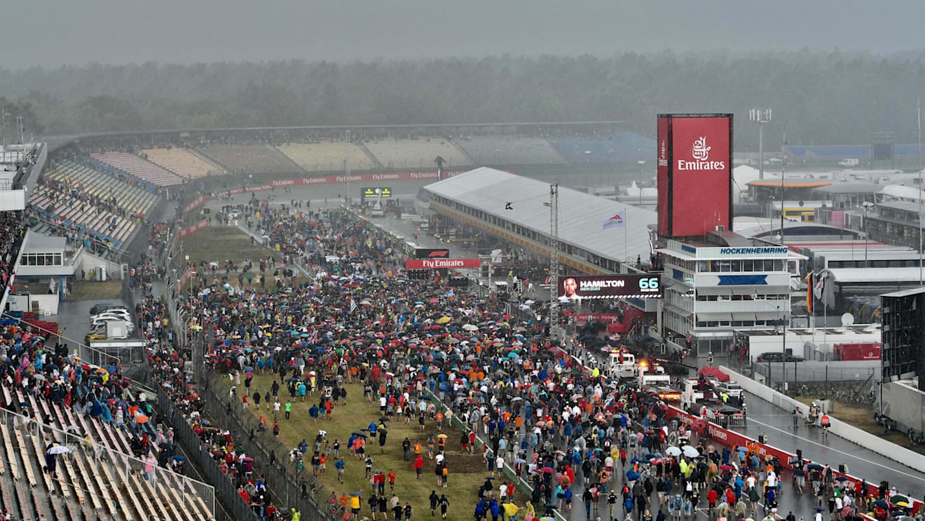 Fans entering circuit at Formula One World Championship, Rd11, German Grand Prix, Race, Hockenheim, Germany, Sunday 22 July 2018. © Jerry Andre/Sutton Images