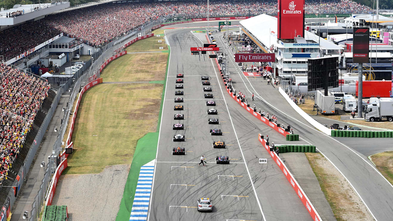 Start of race at Formula One World Championship, Rd11, German Grand Prix, Race, Hockenheim, Germany, Sunday 22 July 2018. © Jerry Andre/Sutton Images
