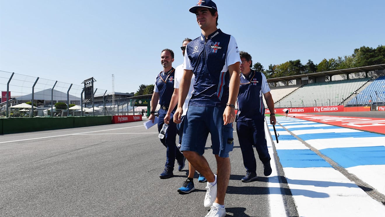 Lance Stroll (CDN) Williams walks the track at Formula One World Championship, Rd11, German Grand Prix, Preparations, Hockenheim, Germany, Thursday 19 July 2018. © Mark Sutton/Sutton Images