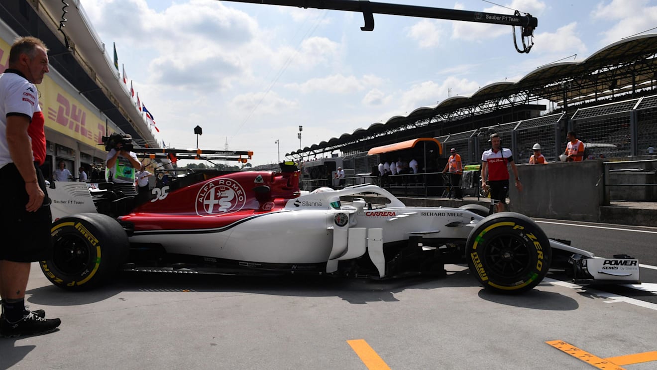 Antonio Giovinazzi (ITA) Alfa Romeo Sauber C37 at Formula One World Championship, Rd12, Hungarian Grand Prix, Practice, Hungaroring, Hungary, Friday 27 July 2018. © Mark Sutton/Sutton Images