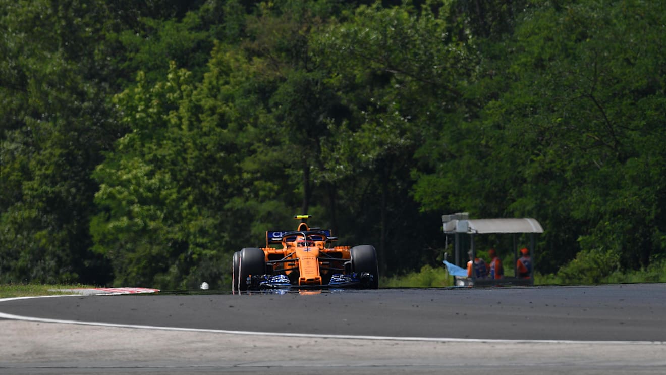 Stoffel Vandoorne (BEL) McLaren MCL33 at Formula One World Championship, Rd12, Hungarian Grand Prix, Practice, Hungaroring, Hungary, Friday 27 July 2018. © Jerry Andre/Sutton Images